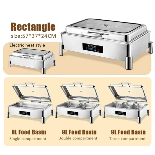 Bulk Electric Chafing Dish Buffet Set 5