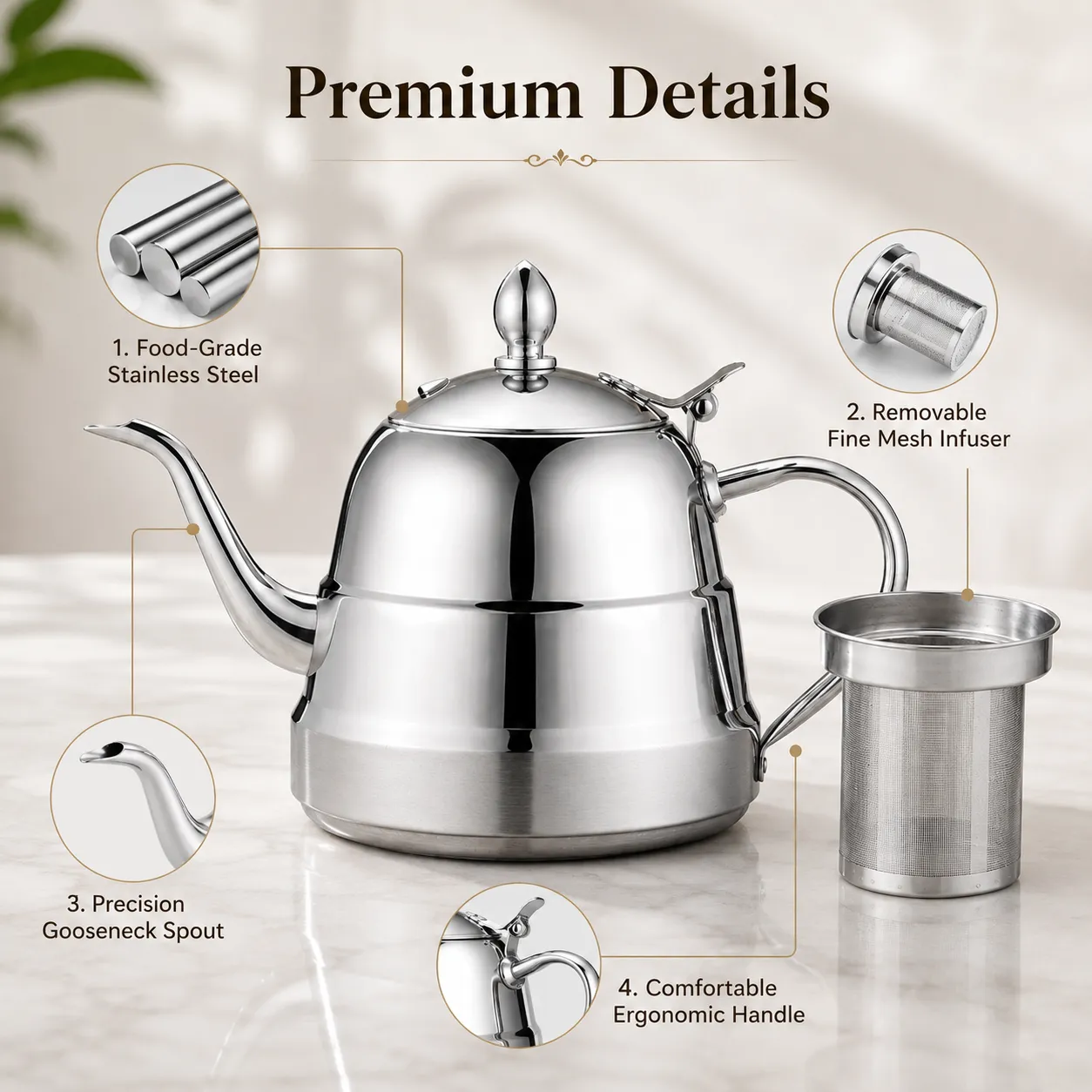 wholesale Stainless Steel Coffee Kettle (2)