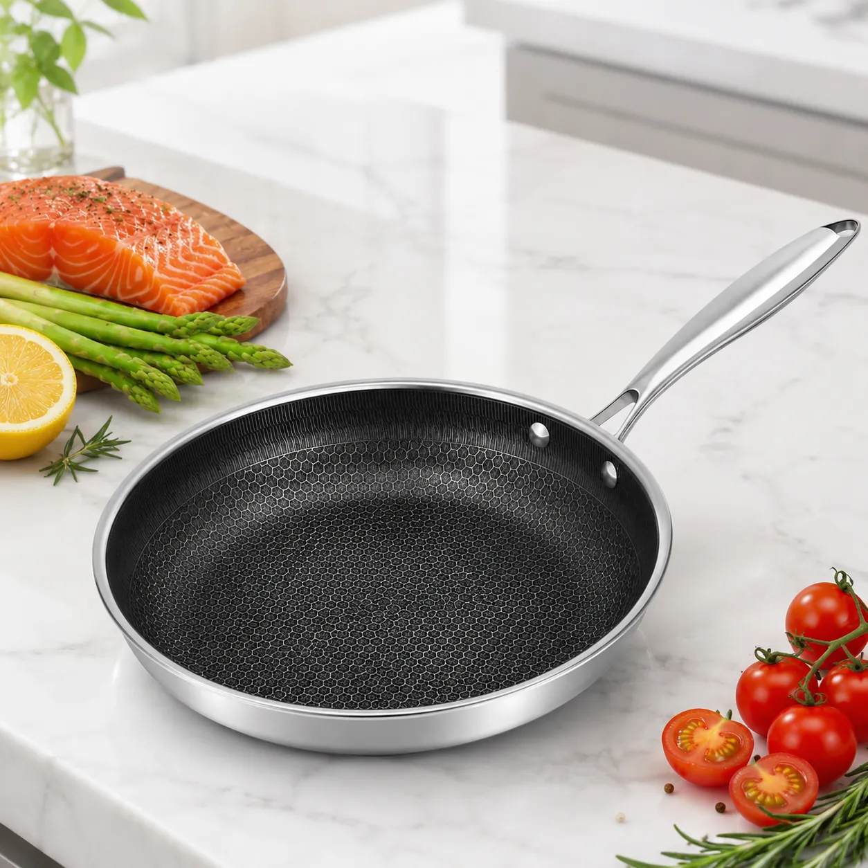 Honeycomb frying pan (9)