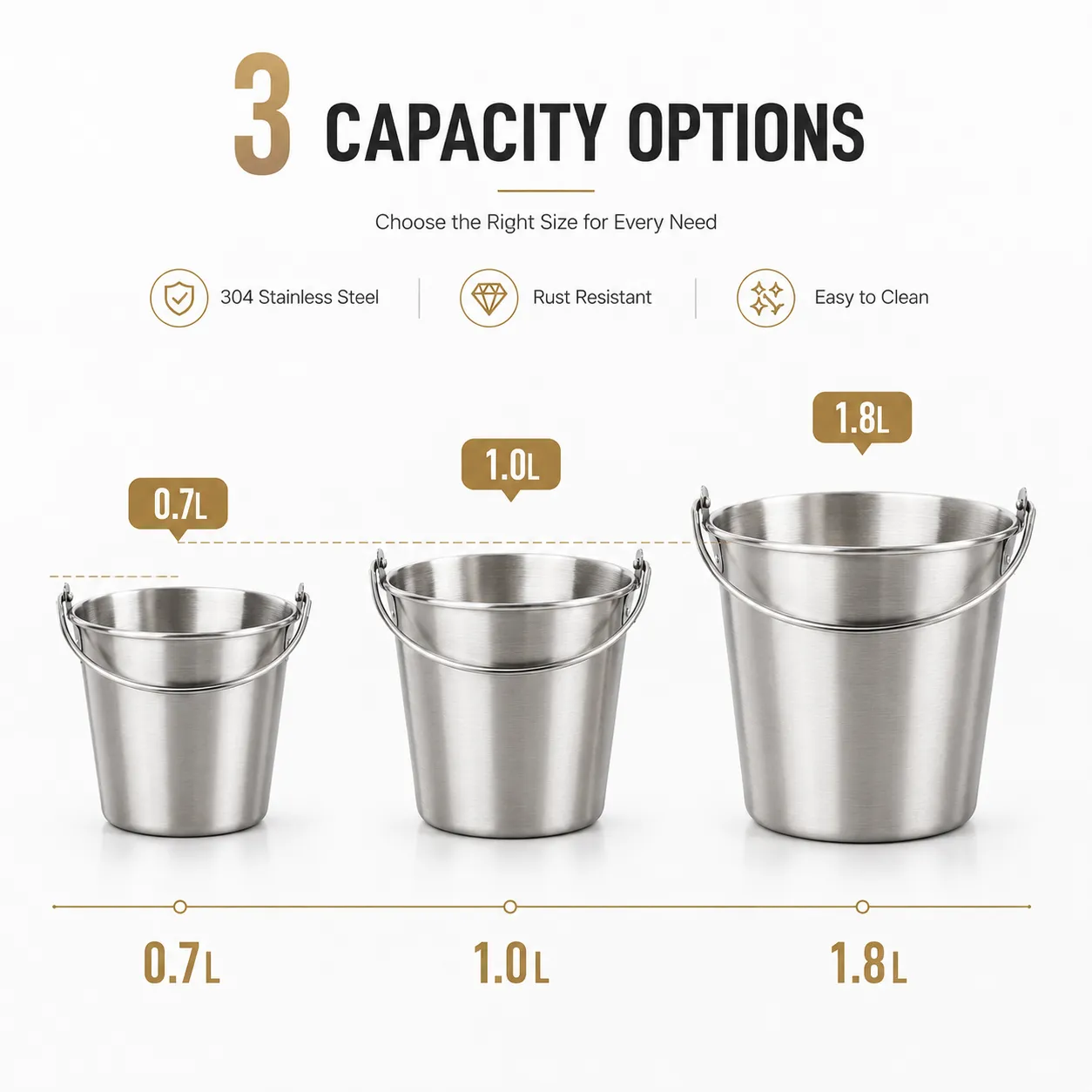 Small Stainless Steel Bucket Wholesale (2)