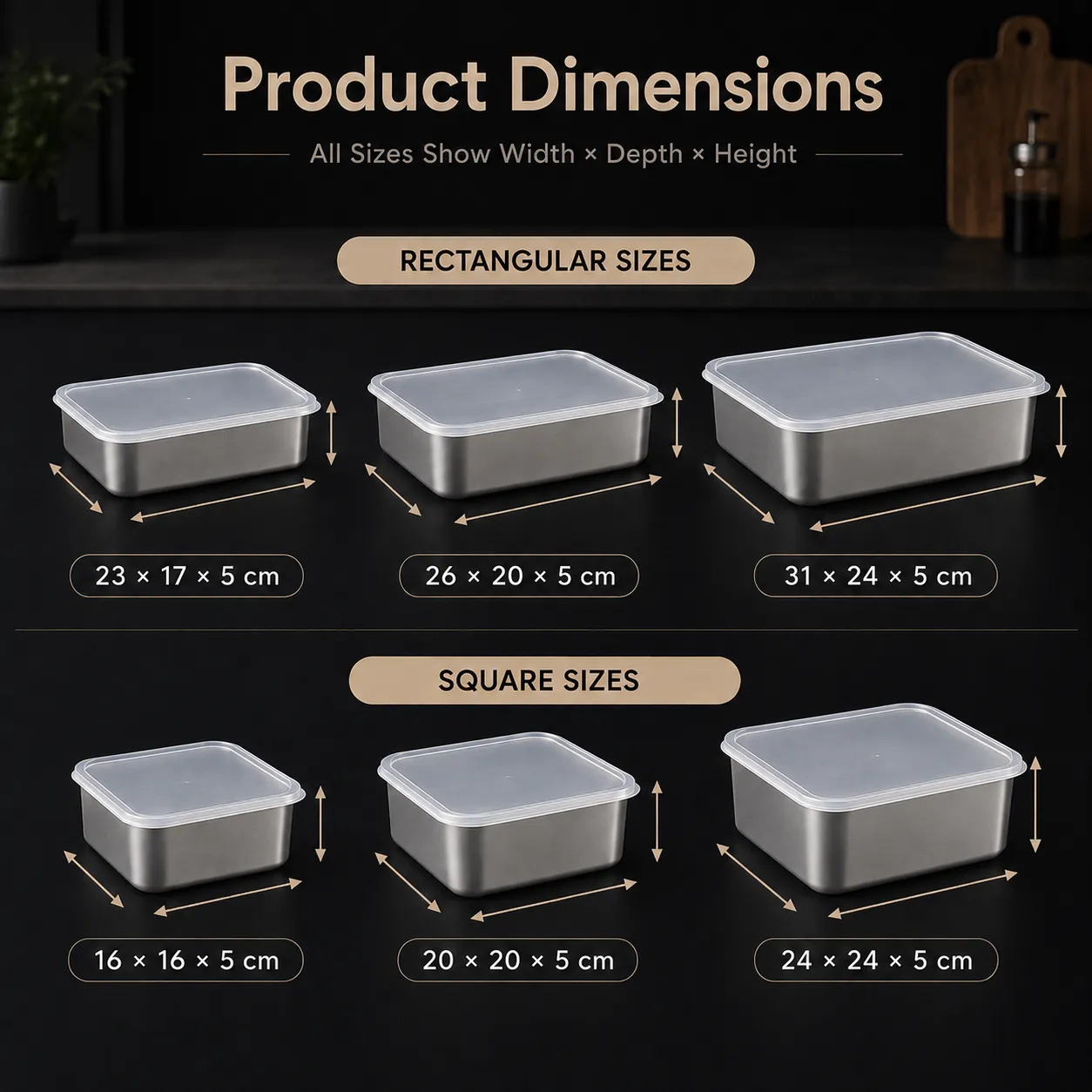 Stainless Steel Baking Tray (3)