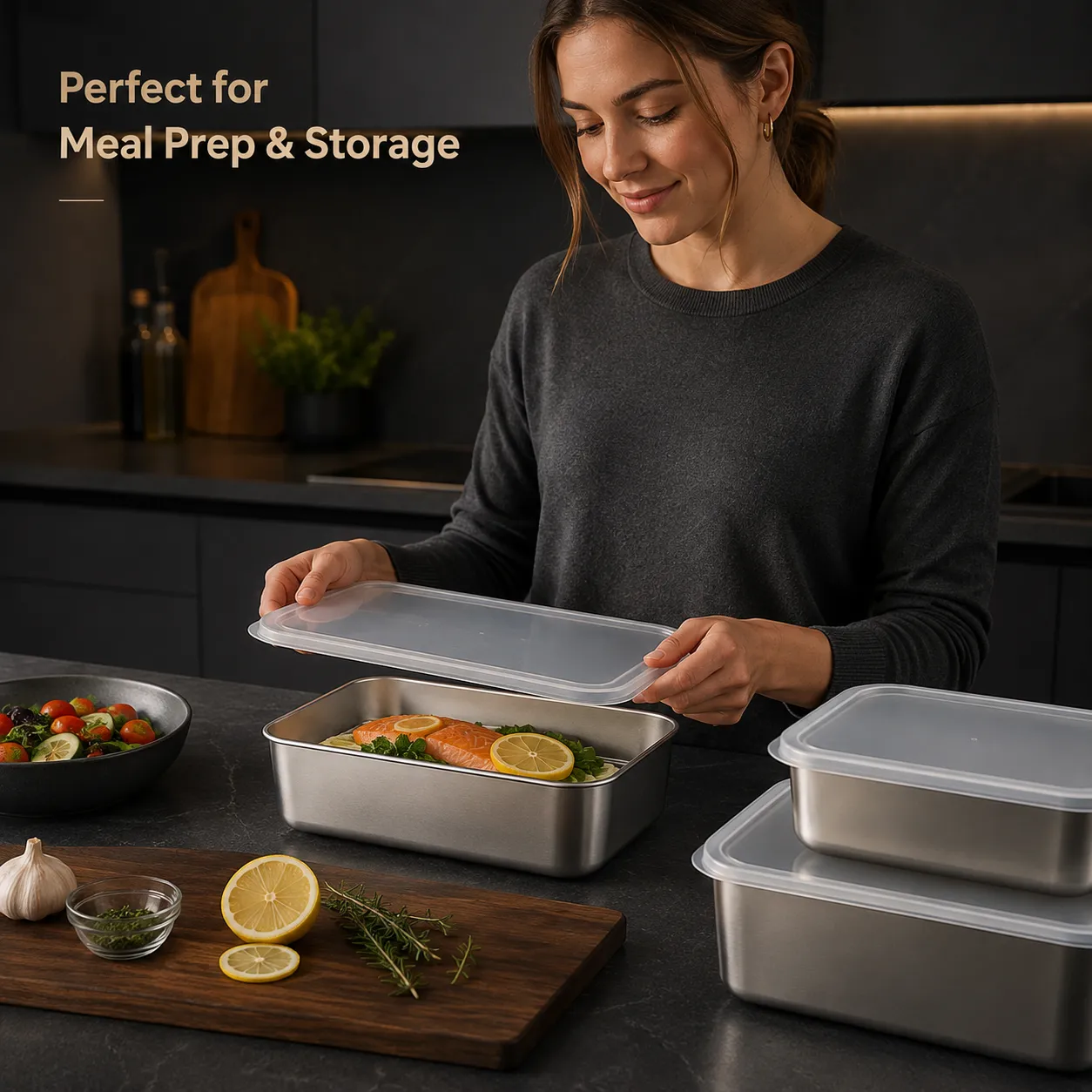 Stainless Steel Baking Tray (4)