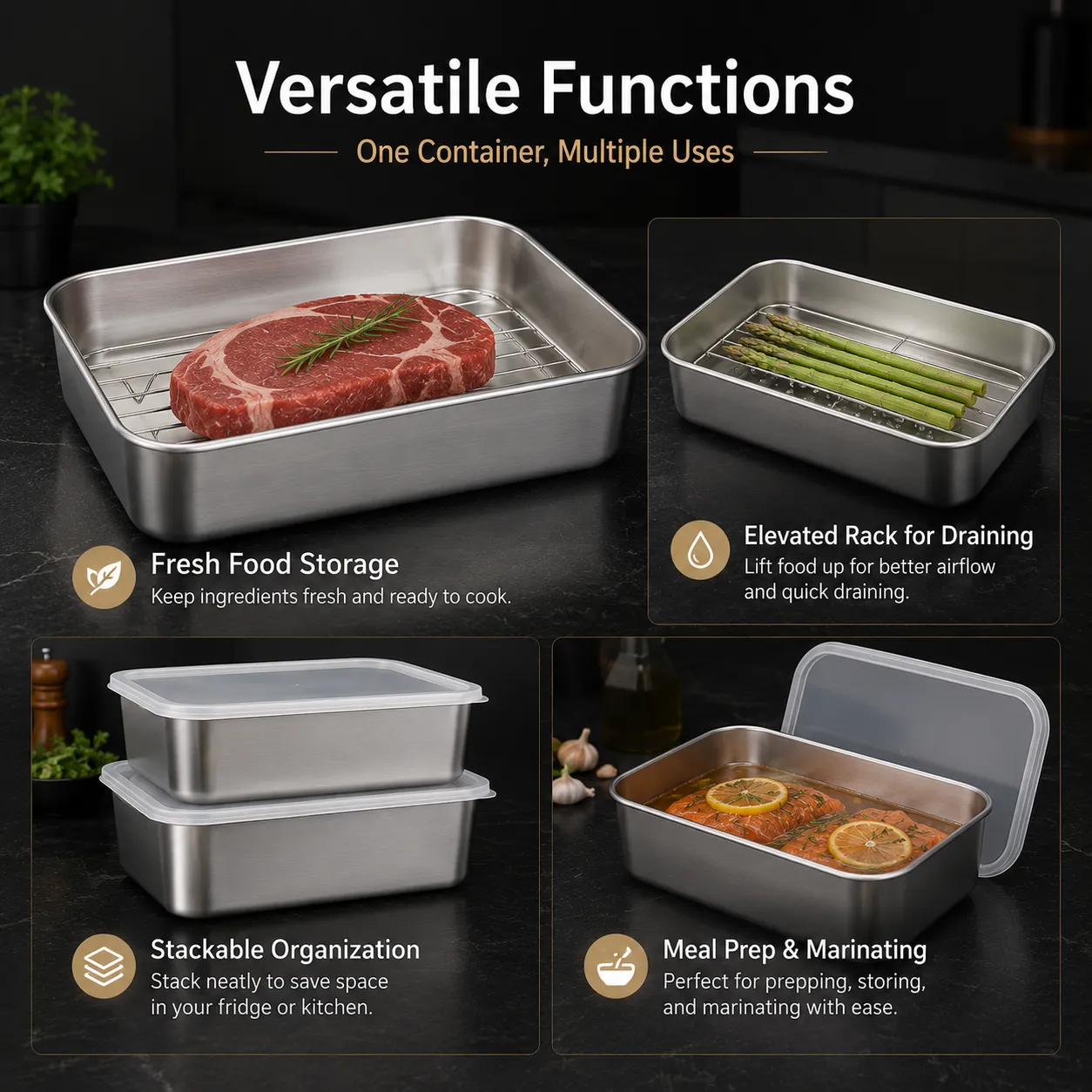 Stainless Steel Baking Tray (7)