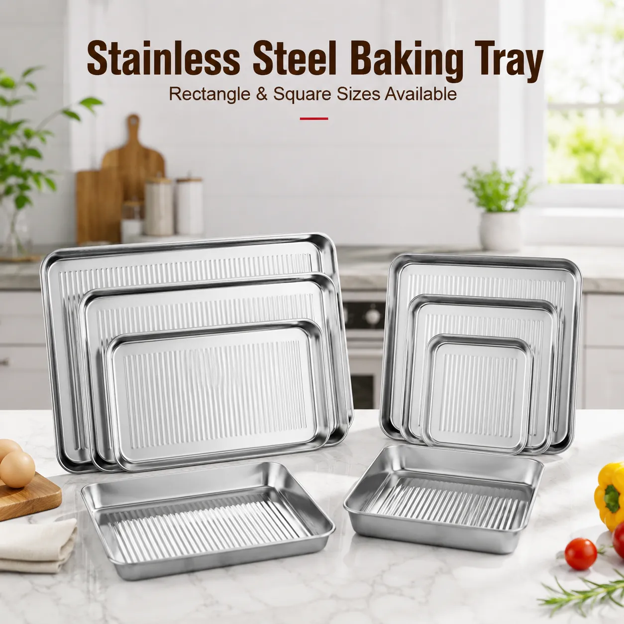 Stainless Steel Non-Stick Baking Tray (1)