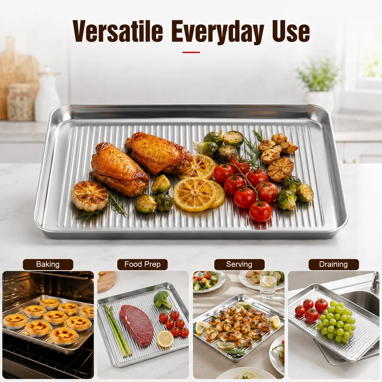 Stainless Steel Non-Stick Baking Tray (4)
