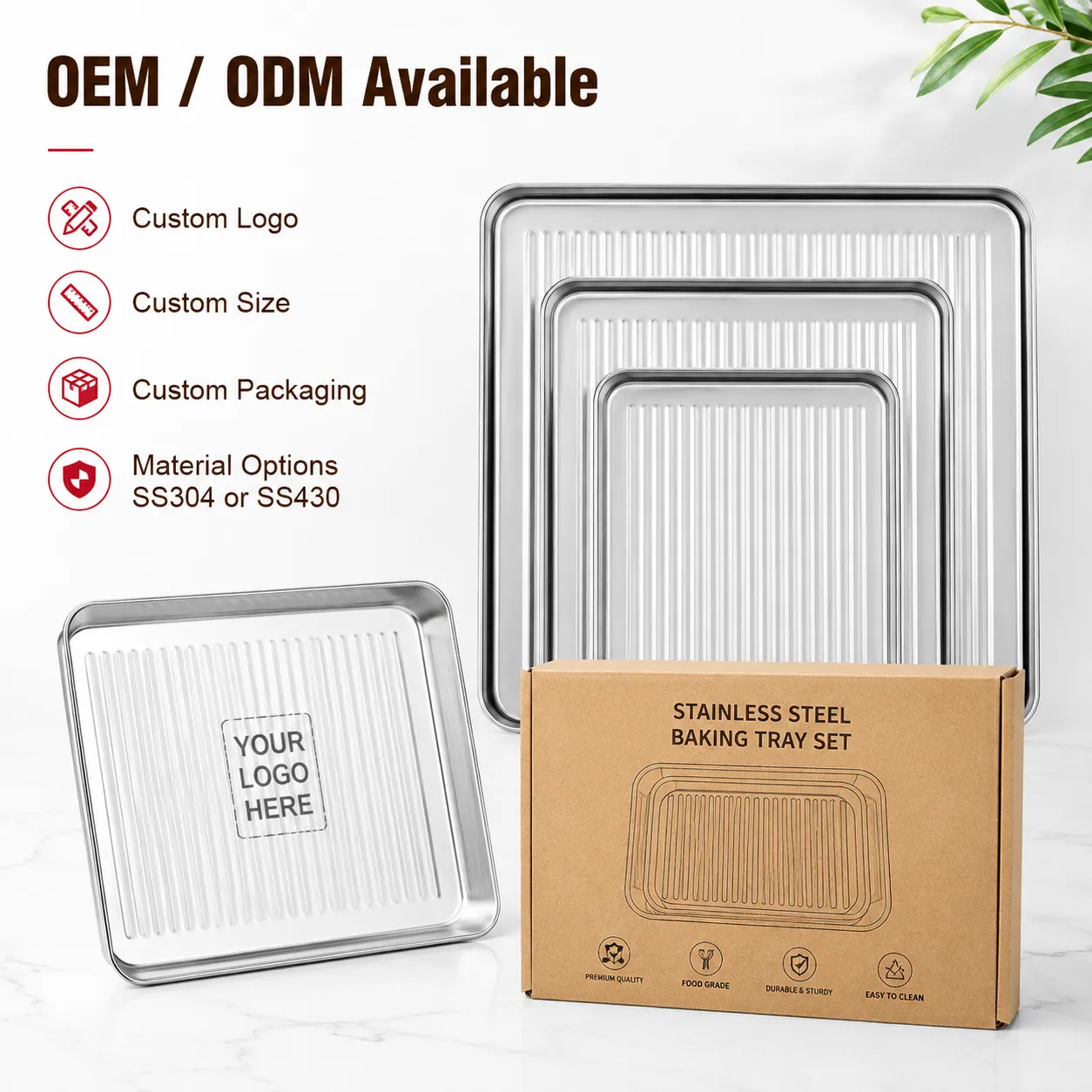 Stainless Steel Non-Stick Baking Tray (7)