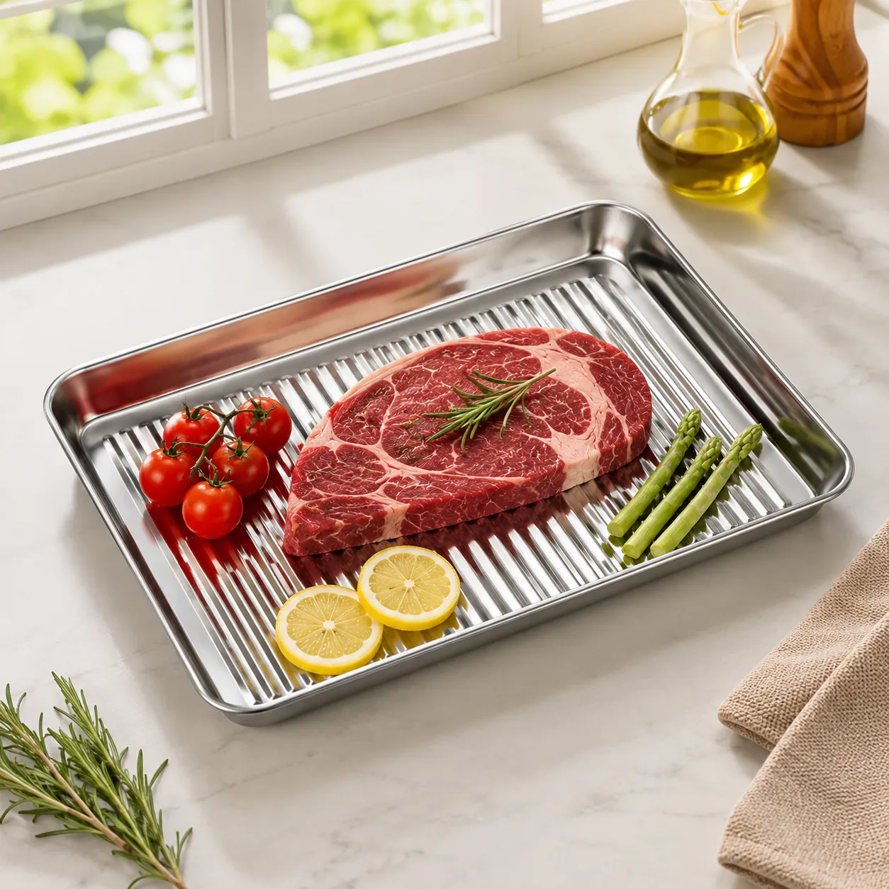 Stainless Steel Non-Stick Baking Tray (8)