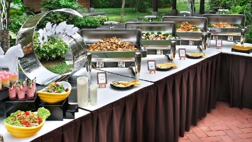 buffet U-shaped layout