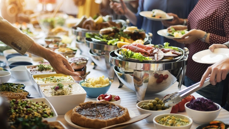 buffet circular layout