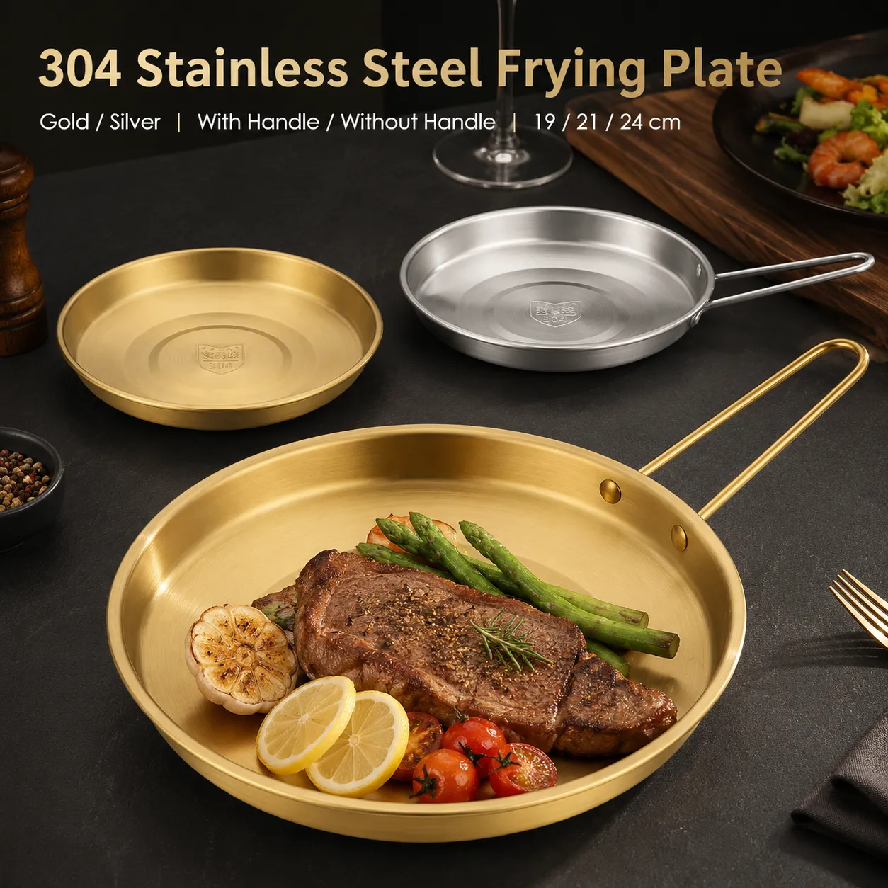 Custom Stainless Steel Tray with Handle (1)