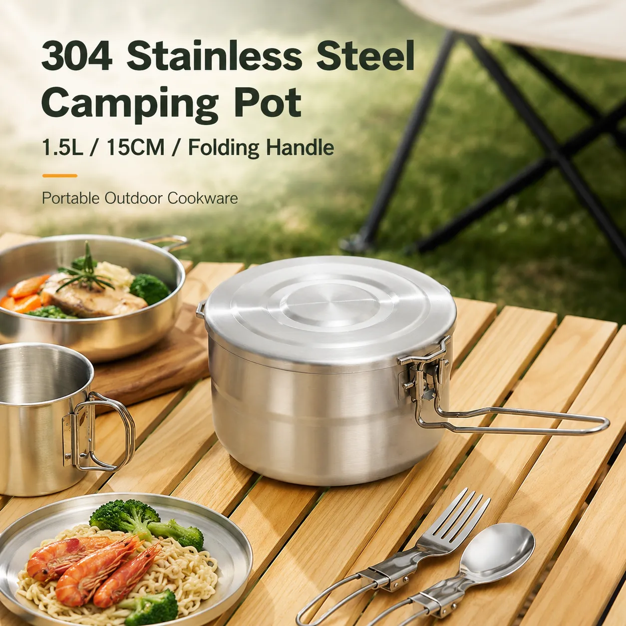 Wholesale Stainless Steel Two-Piece Pot (1)