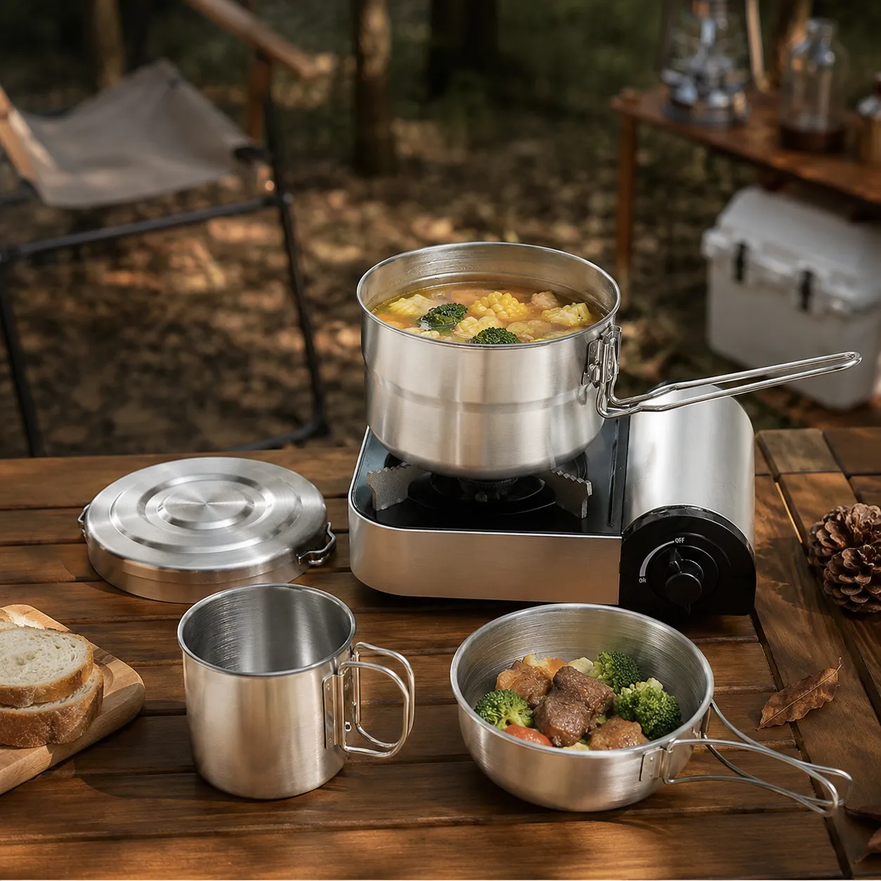 Wholesale Stainless Steel Two-Piece Pot (8)