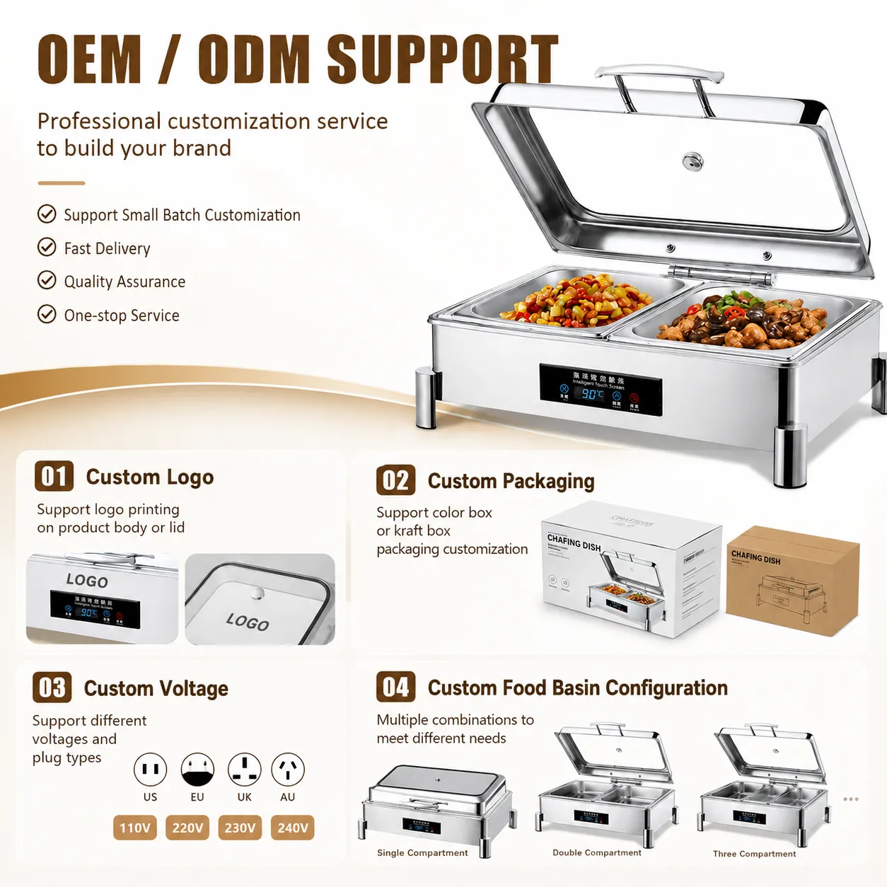 Custom-Chafing-Dish-with-Hinging-Lid-Round-Electric-Food-Warmer-8