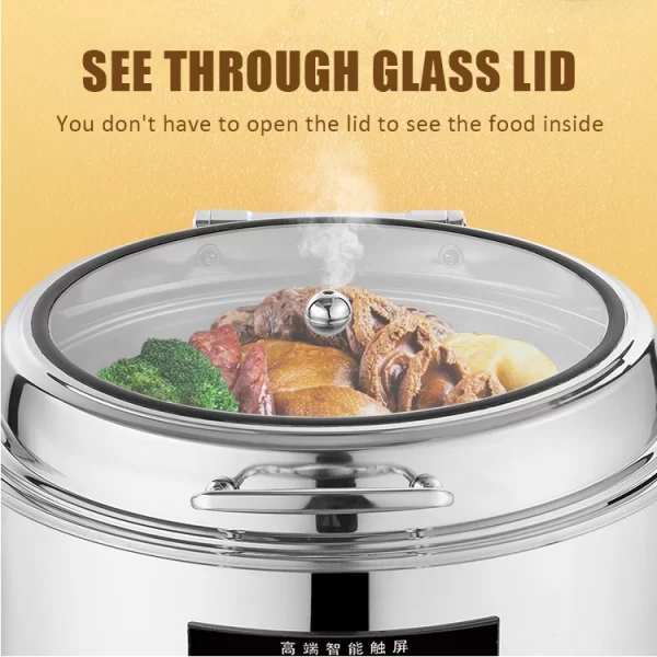 Bulk Roud Chafing Dish for Buffet Stainless Chafer - Image 2