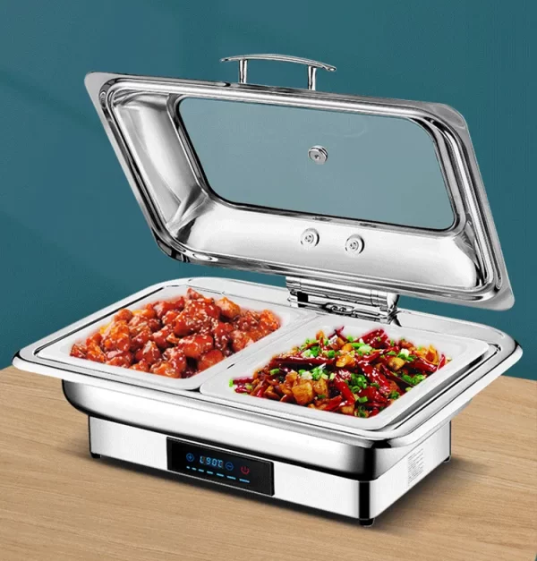 Wholesale Chafing Dish Food Warmer Electric with Glass Lid — изображение 4