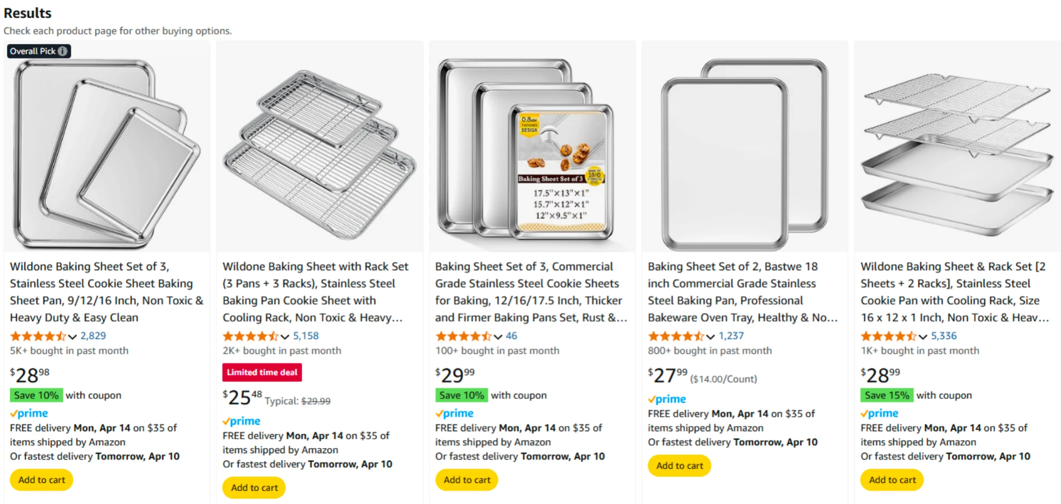 2025 Best Stainless Steel Baking Sheet 1