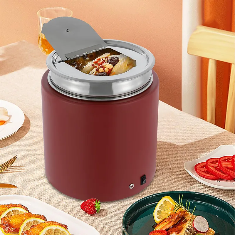 Bulk 11L Red Electric Soup Pot-12