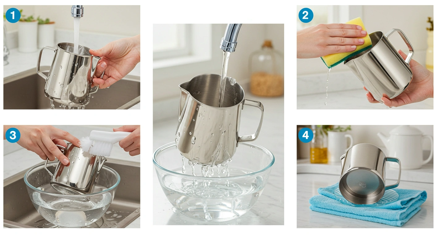 How to Clean Milk Frother Pitcher2