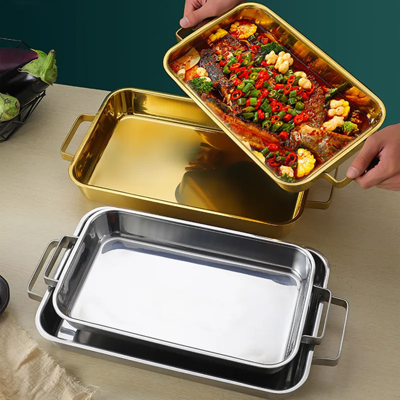 Bulk-Rectangular-Baking-Tray-with-Double-Handles-4