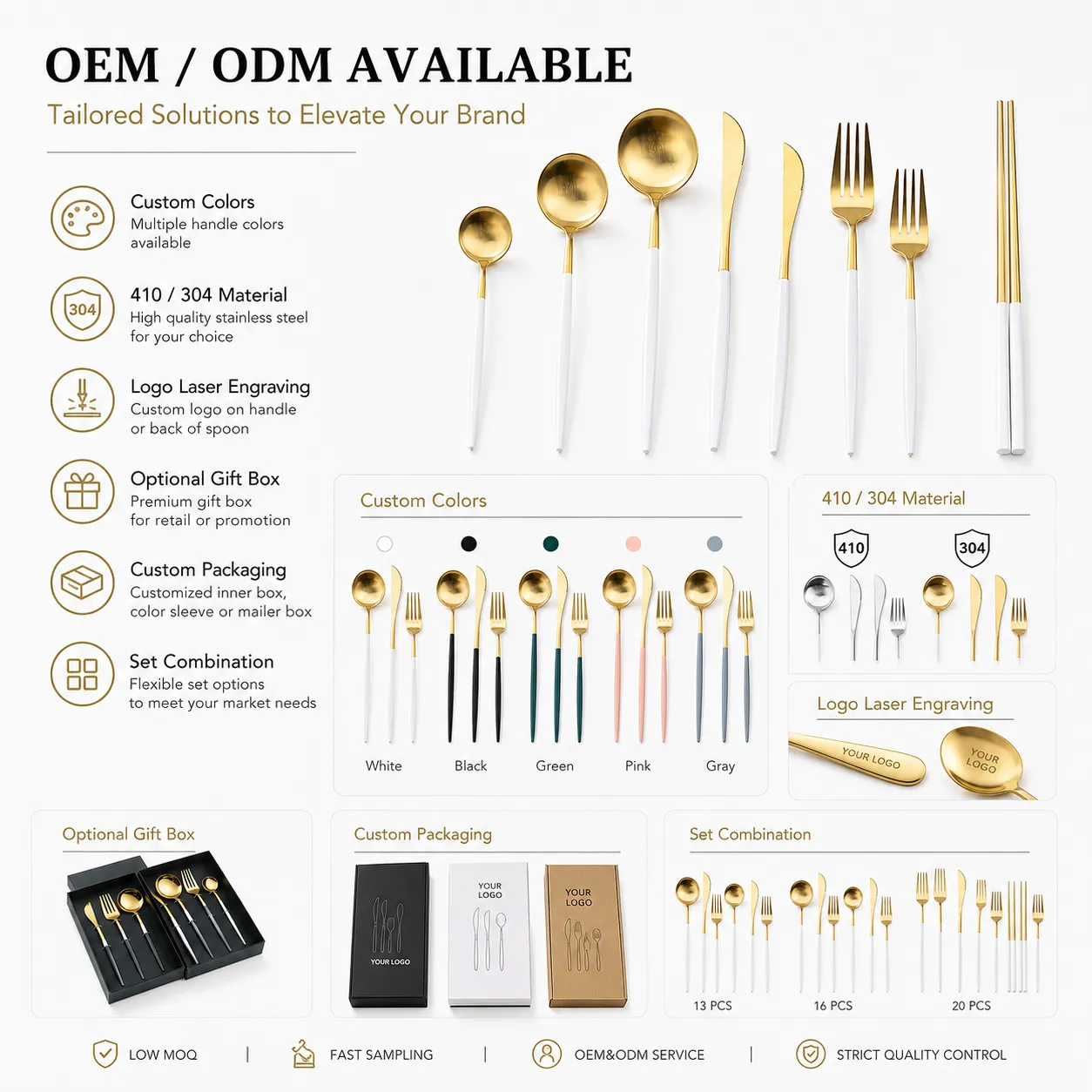 Custom-White-Handle-Cutlery-Set-7