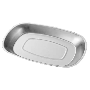 Custom Stainless Steel Rectangular Silver Dinner Plate