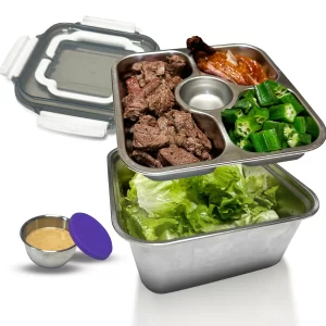 Récipient à salade en acier inoxydable sur mesure-3